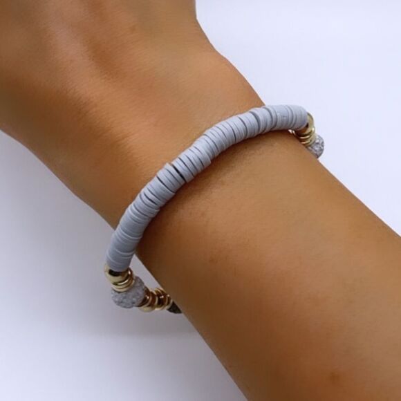 NWT Wool + Pepper Co. Lava Rocks Bracelet - Picture 5 of 7